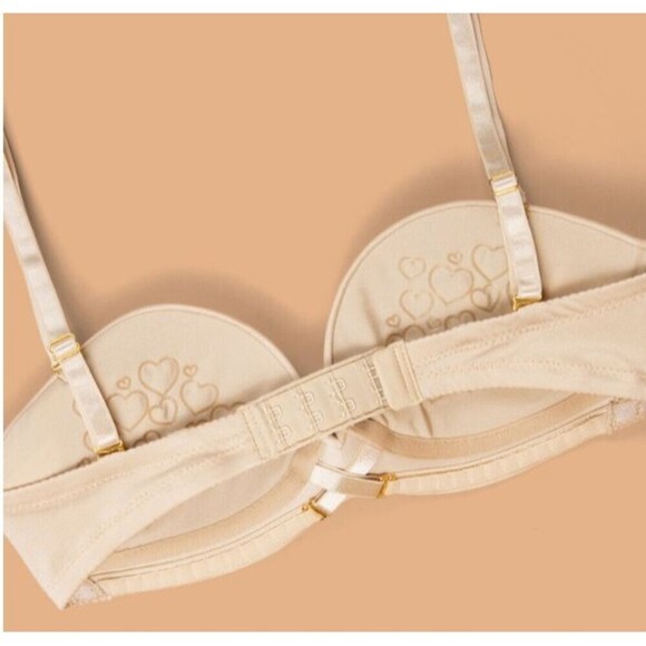 Upbra Convertible Strapless Bra Nude (Champangne) 32DD Cleavage & Lift Control - Picture 4 of 16